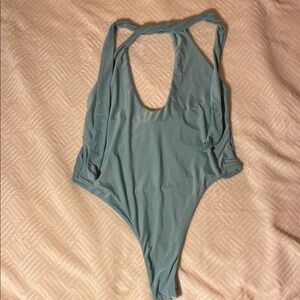PrettyLittleThing Teal Bodysuit